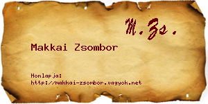 Makkai Zsombor névjegykártya